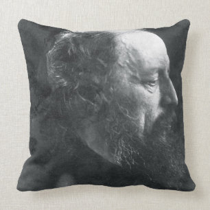 Alfred, Lord Tennyson (1809-92) c.1868 (albumen pr Cushion