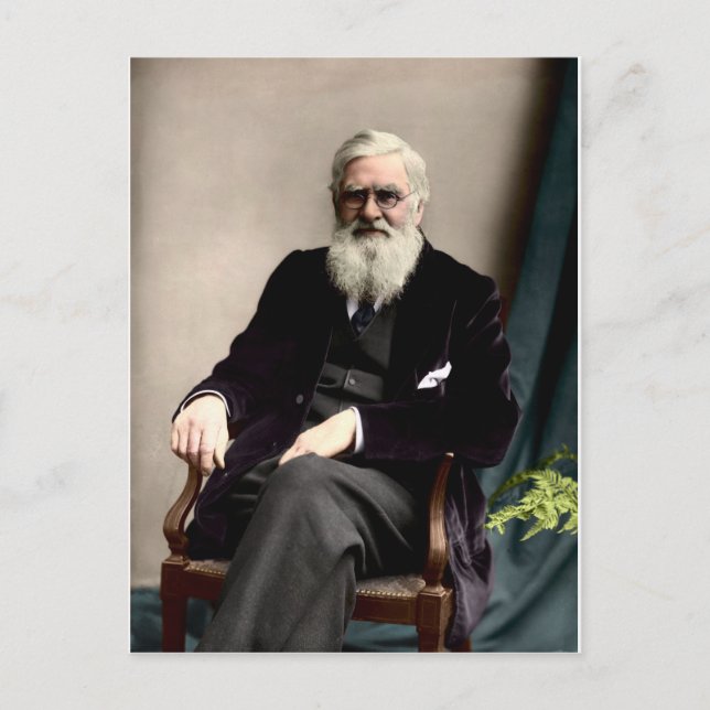 Alfred Russel Wallace c1895 Postcard (Front)