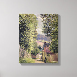 Alfred Sisley A Road in Louveciennes Canvas Print