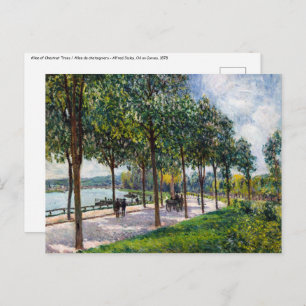 Alfred Sisley - Allee of Chestnut Trees Postcard