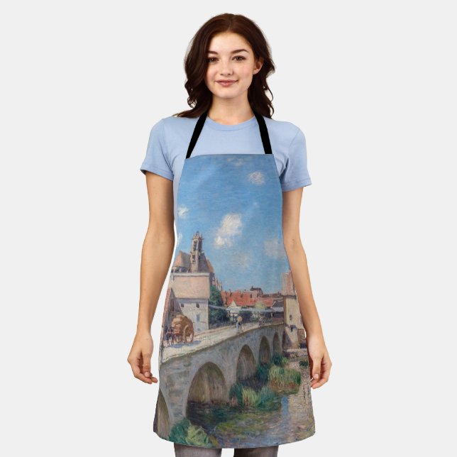 Alfred Sisley artwork - Le Pont de Moret Apron (Worn)