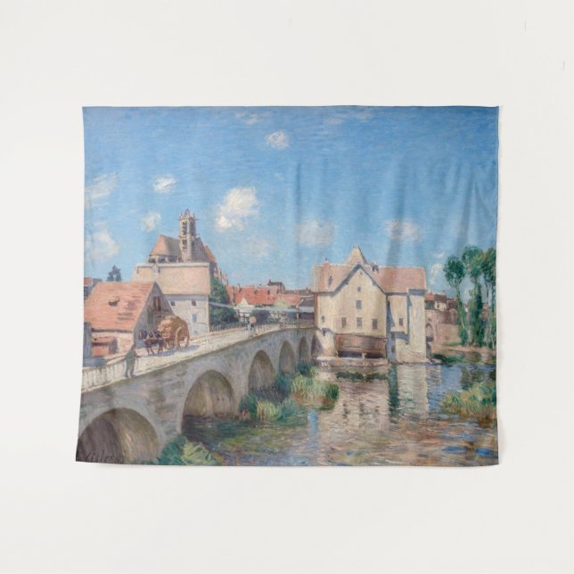 Alfred Sisley artwork - Le Pont de Moret Tapestry (Front (Horizontal))