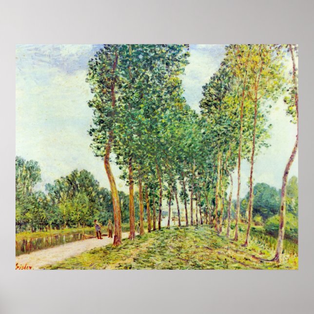 Alfred Sisley - Banks of the Loing in Moret Poster (Front)