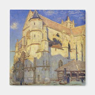 Alfred Sisley   Church at Moret, Frosty Weather Magnet