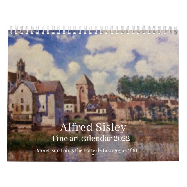Alfred Sisley - Fine Art Calendar for 2022 (Cover)
