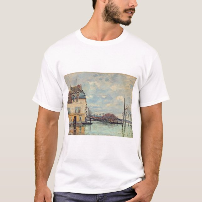 Alfred Sisley - Flood at Port-Marly 1872 T-Shirt (Front)