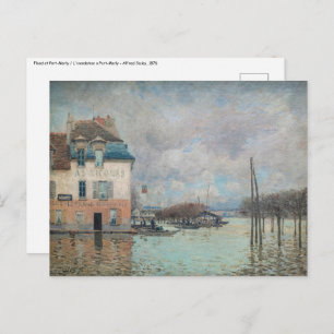 Alfred Sisley - Flood at Port-Marly 1876 Postcard