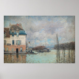 Alfred Sisley - Flood at Port-Marly 1876 Poster