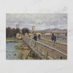 Alfred Sisley Footbridge at Argenteuil Postcard