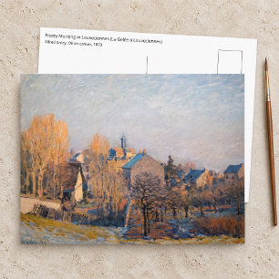 Alfred Sisley - Frosty Morning in Louveciennes Postcard