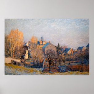 Alfred Sisley - Frosty Morning in Louveciennes Poster