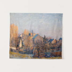 Alfred Sisley - Frosty Morning in Louveciennes Tapestry