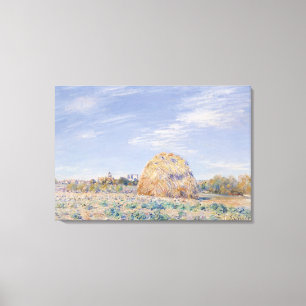 Alfred Sisley Haystack on the Banks of the Loing Canvas Print