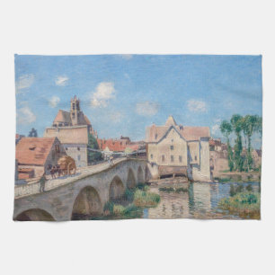 Alfred Sisley - Le Pont de Moret Tea Towel