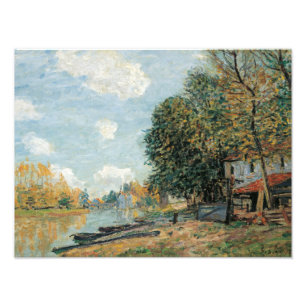 Alfred Sisley - Moret-The Banks of the River Loing Photo Print