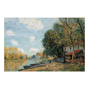 Alfred Sisley Moret: The Banks of the River Loing Poster