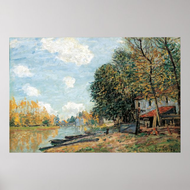 Alfred Sisley  Moret: The Banks of the River Loing Poster (Front)