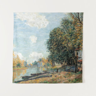Alfred Sisley Moret: The Banks of the River Loing Tapestry