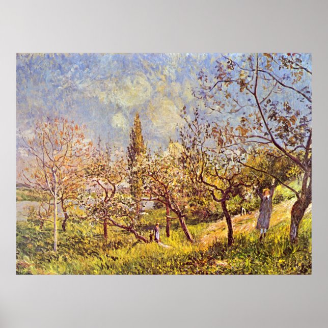 Alfred Sisley Orchard in spring Poster (Front)