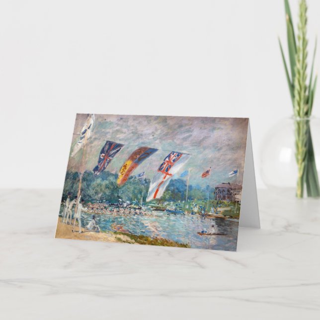 Alfred Sisley - Regatta at Molesey Card (Front)