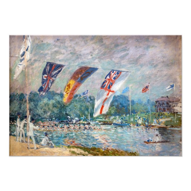 Alfred Sisley - Regatta at Molesey Photo Print (Front)