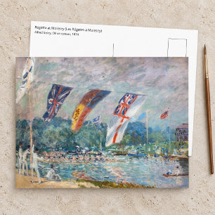 Alfred Sisley - Regatta at Molesey Postcard