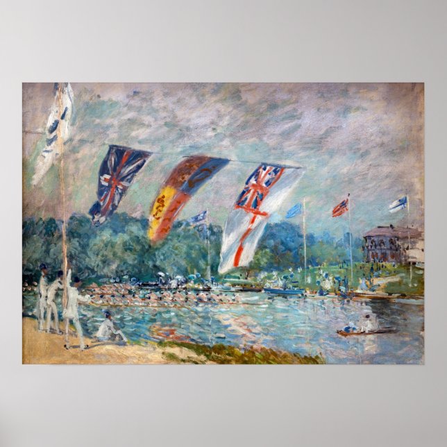 Alfred Sisley - Regatta at Molesey Poster (Front)