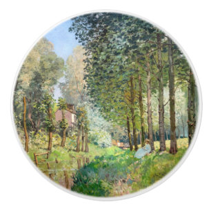 Alfred Sisley - Rest along the Stream Ceramic Knob