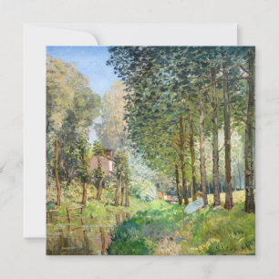 Alfred Sisley - Rest along the Stream Invitation