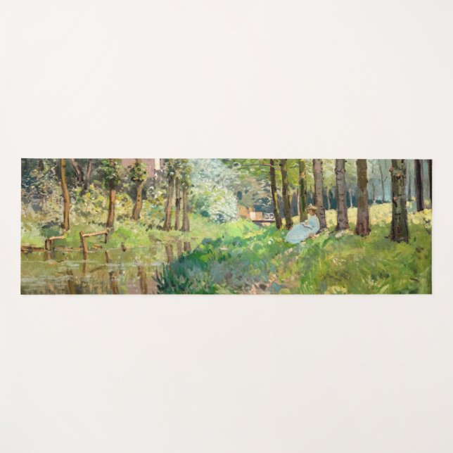 Alfred Sisley - Rest along the Stream Yoga Mat (Front (Horizontal))