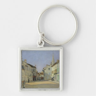 Alfred Sisley   Rue de la Chaussee at Argenteuil Key Ring
