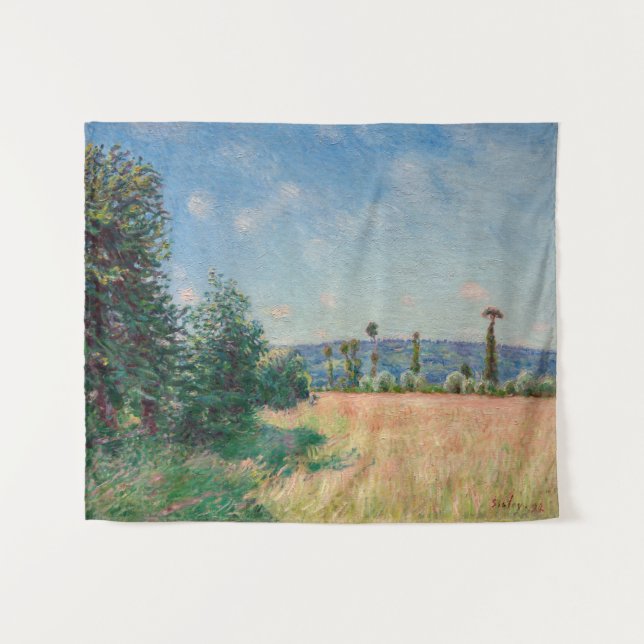 Alfred Sisley - Sahurs Meadows in Morning Sun Tapestry (Front (Horizontal))