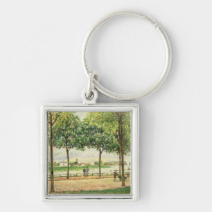 Alfred Sisley   Street of Spanish Chestnut Trees Key Ring