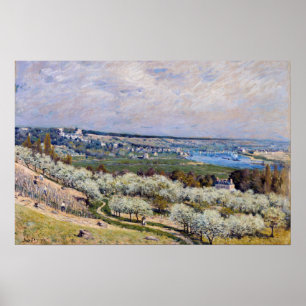 Alfred Sisley - Terrace at Saint-Germain, Spring Poster