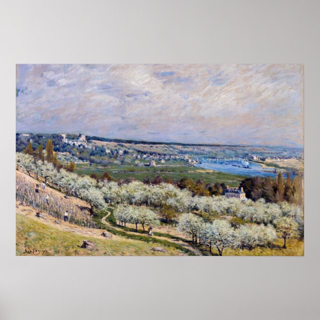 Alfred Sisley - Terrace at Saint-Germain, Spring Poster (Front)