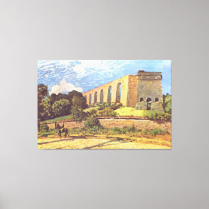 Alfred Sisley The Aqueduct of Marly Canvas Print