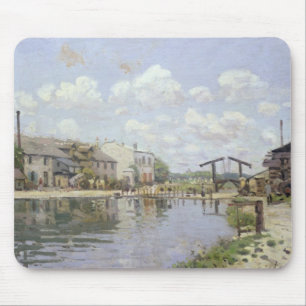 Alfred Sisley The Canal Saint-Martin, Paris Mouse Pad