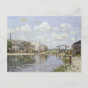 Alfred Sisley The Canal Saint-Martin, Paris Postcard
