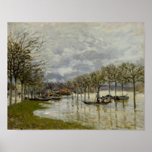 Alfred Sisley - The Flood on the Road Poster