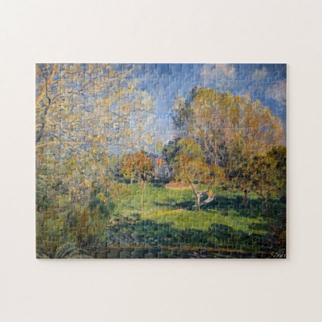 Alfred Sisley - The Garden of Hoschede, Montgeron Jigsaw Puzzle (Horizontal)