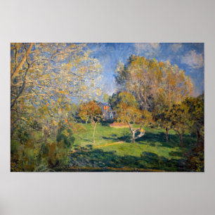 Alfred Sisley - The Garden of Hoschede, Montgeron Poster