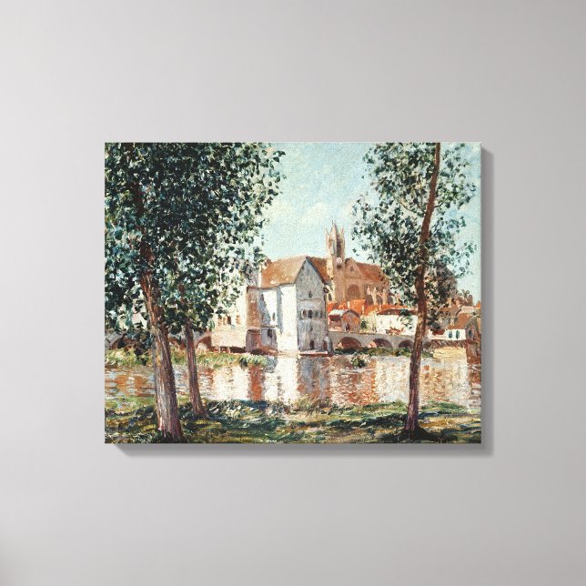 Alfred Sisley | The Loing at Moret Canvas Print (Front)
