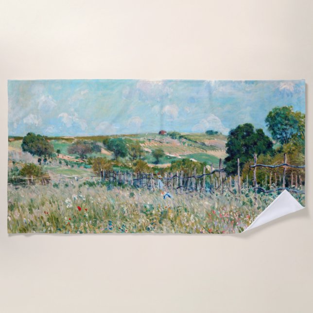 Alfred Sisley - The Meadow Beach Towel (Front)