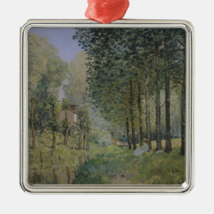 Alfred Sisley   The Rest by the Stream Metal Tree Decoration