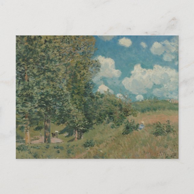 Alfred Sisley - The Road from Versailles Postcard (Front)
