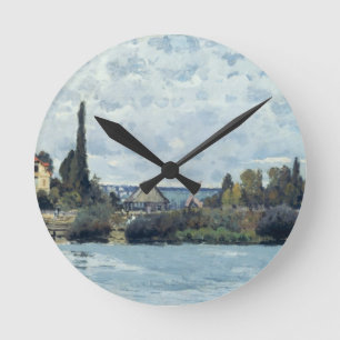 Alfred Sisley The Seine at Bougival Round Clock