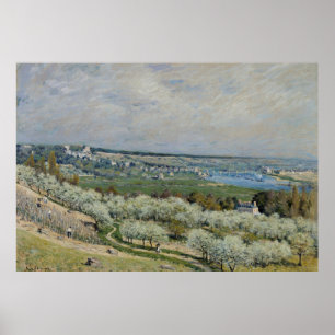 Alfred Sisley The Terrace at Saint-Germain, Spring Poster
