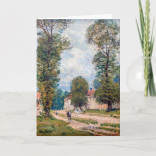 Alfred Sisley - The Versailles Road Card