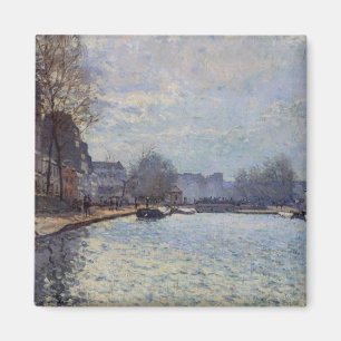 Alfred Sisley   View of the Canal St-Martin, Paris Magnet