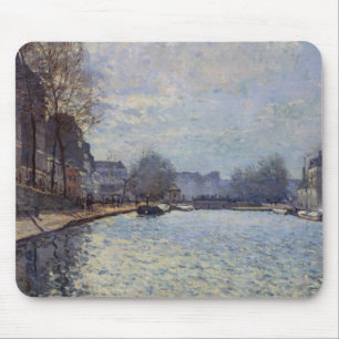 Alfred Sisley View of the Canal St-Martin, Paris Mouse Pad
